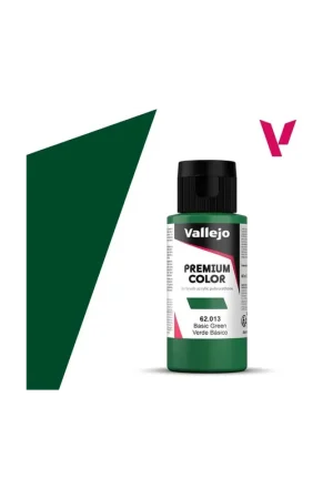 VALLEJO PREMIUM COLOR 60 ml Opaco Verde Básico Stock Limitado