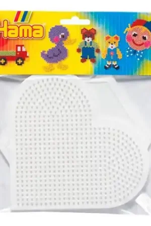 Última Versión PLACA HAMA MIDI CORAZÓN Y HEXAGONAL GRANDES Nº4454