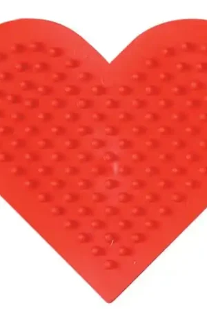 PLACA HAMA MIDI CORAZÓN PEQUEÑO ROJO 8,5x7,5 CM Nuevo Modelo