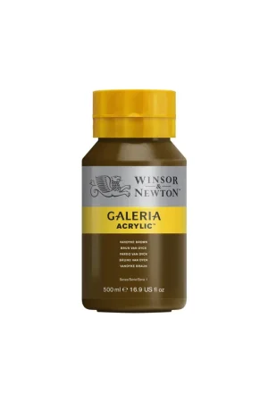 Gran Oferta W&N ACRILICO GALERIA BOTE 500ML PARDO VAN DYCK