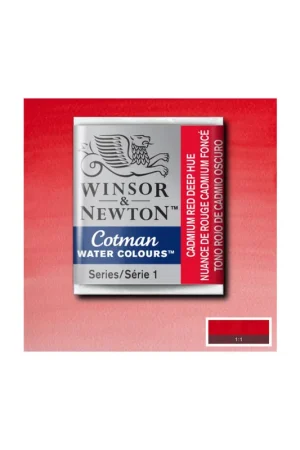 Económico W&N ACUARELA COTMAN 1/2 GODET ROJO CADMIO OSCURO