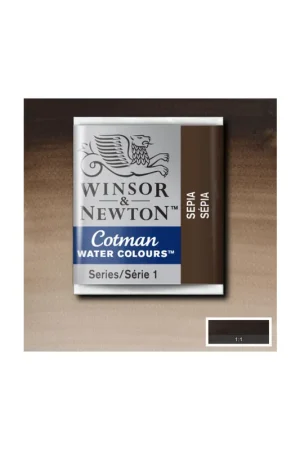 Oferta W&N ACUARELA COTMAN 1/2 GODET SEPIA