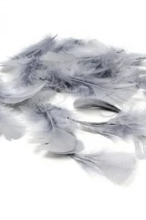 Precio Económico PLUMAS DECORATIVAS GRISES