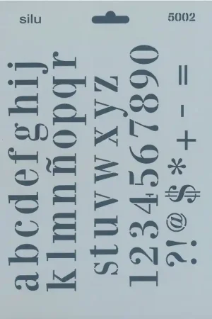 PLANTILLA ABECEDARIO MINÚSCULAS 25x18 CM SILU5002 Ordena Ya