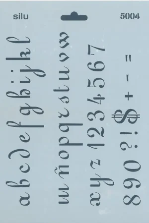 Económico PLANTILLA ABECEDARIO ROMANTICO 25x18 CM SILU5004