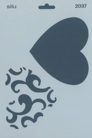 PLANTILLA SILU 2037 CORAZONES 25 x 18 CM Última Oportunidad