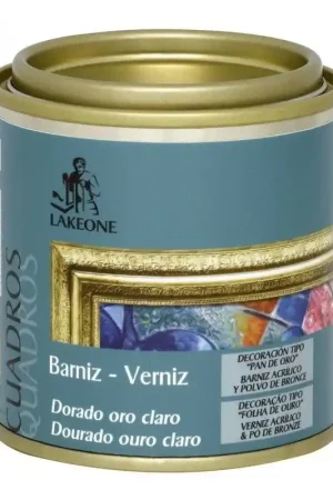BARNIZ DORADO ORO CLARO 30 ML LAKEONE Marca Reconocida