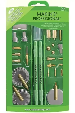 Envío Internacional CONJUNTO HERRAMIENTAS ARCILLA PROFESIONAL  27 PIEZAS 2