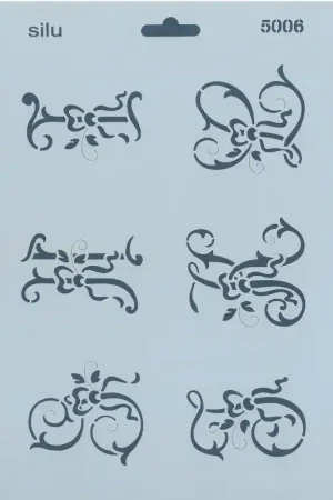 Compra Ahora PLANTILLA ABECEDARIO LETRAS FLORES GHIJKL 25x18 CM SILU5006