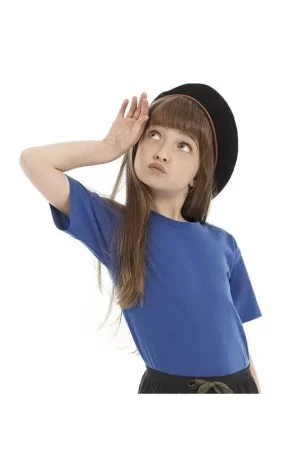 Camiseta algodón niño niña blanca Premium