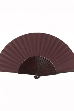 ABANICO ALGODON MUCHA TELA GRANATE Gran Oferta