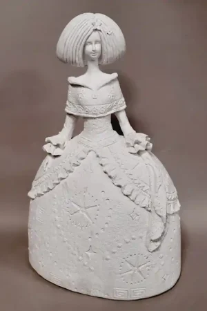 MENINA DE ESCAYOLA - MENINA GRABADA 30 CM Garantía De Devolución De Dinero