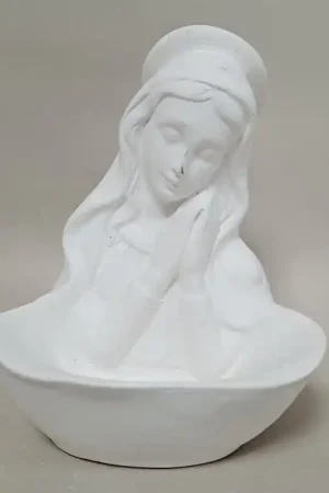 VIRGEN PORTA ROSARIO EN ESCAYOLA 15 CM Nueva Colección