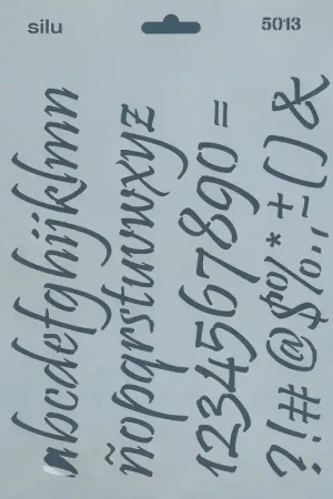 PLANTILLA ABECEDARIO MINUSCULAS INCLINADO 25 x 18 CM SILU5013 Última Versión