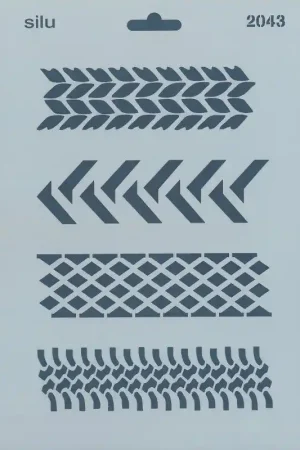 PLANTILLA SILU 2043 GRECAS GEOMÉTRICAS 25 x 18 CM Oferta