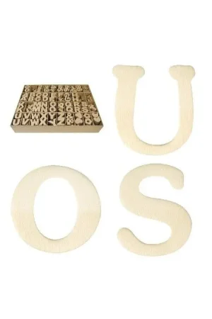 KIT DE 100 LETRAS DE MADERA Marca Reconocida