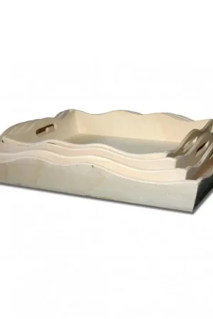 BANDEJA DE MADERA ONDAS B Popular