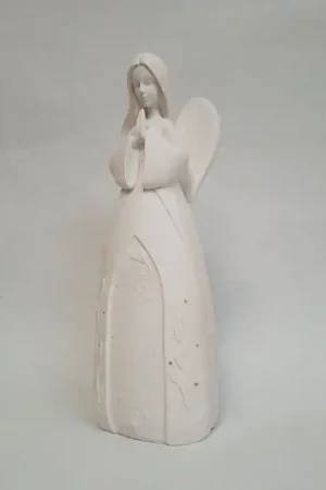Ocasión Especial ANGEL PADRE NUESTRO EN ESCAYOLA 30 CM