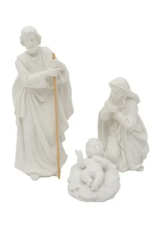 NACIMIENTO 3 PIEZAS 20X7.5X6 CM RESINA BLANCA Envío Exprés
