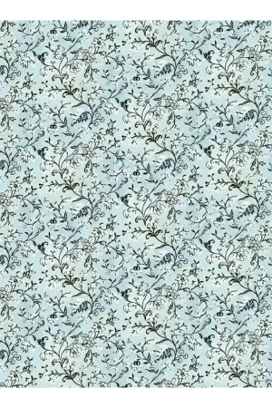 Bestseller PAPEL DECOUPAGE TASS FLORECILLAS FONDO AZUL 50x70 CM