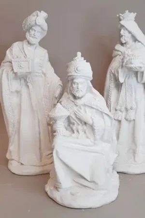 Bestseller BELEN DE ESCAYOLA REYES MAGOS TELA 28 CM