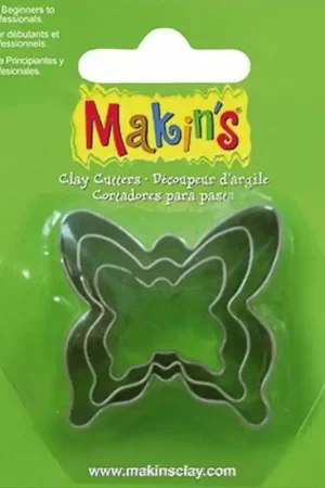 3 CORTADORES MARIPOSAS MAKINS METALICOS Nueva Colección
