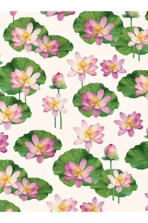 Nueva Colección PAPEL DECOUPAGE TASS FLOR DE LOTO 50x70 CM