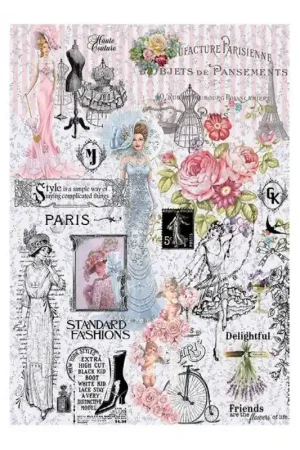 Liquidación PAPEL DE ARROZ CADENCE ALTA COSTURA 30x41 CM