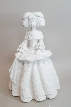 MENINA DE ESCAYOLA MENINA VOLANTES IZQ 15 CM Precio Rebajado