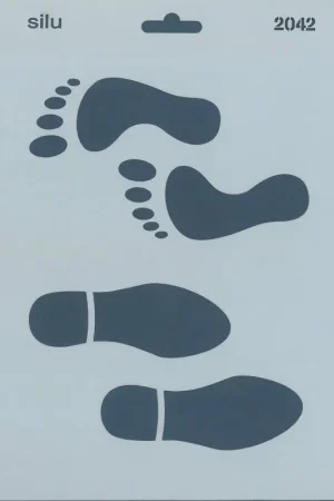 PLANTILLA SILU 2042 HUELLAS Y PIES 25 x 18 CM Devolución Gratuita