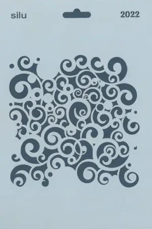 Hecho A Mano PLANTILLA ONDULACIONES 25 x 18 CM SILU 2022