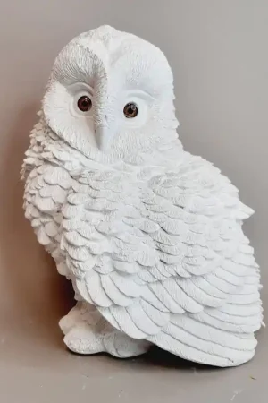 FIGURA DE ESCAYOLA BUHO CON OJOS 22 CM Precio Reducido