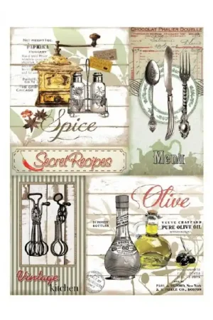 PAPEL DE ARROZ CADENCE SECRET RECIPES 30x41 CM Alta Calidad
