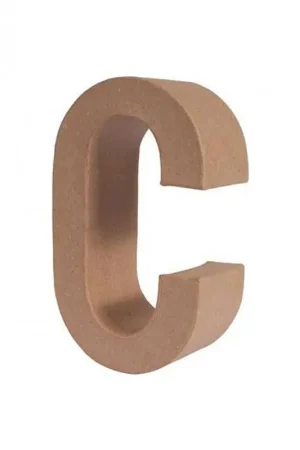 A Buen Precio LETRA PAPEL MACHE 25X6CM. “C“