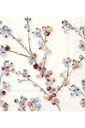 PAQUETE 20 SERVILLETAS BONITAS AUTUMN BERRIES Pago Seguro