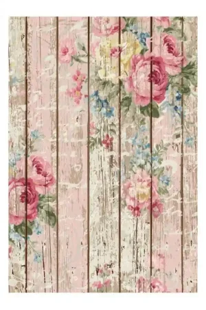 PAPEL DE ARROZ CADENCE LISTONES CON FLORES 30x41 CM Promoción Exclusiva