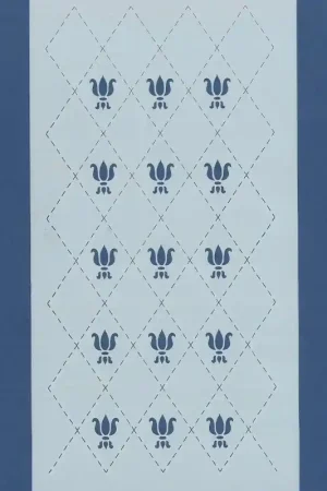 Novedad PLANTILLA SILU 1039 ROMBOS Y FLORES DE LIS