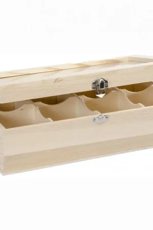 Envío Gratis CAJA CON 8 DIVISIONES Y CRISTAL DE 30X16,5X9,5 CM