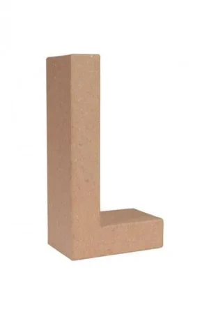 Precio De Fábrica LETRA PAPEL MACHE 25X6CM. “L“