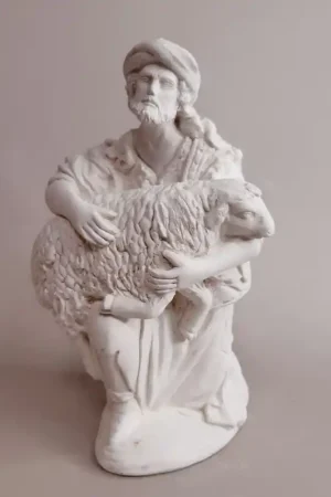 Comprar En Línea PASTOR ARRODILLADO CON BORREGO 15 CM PORTAL DE BELÉN