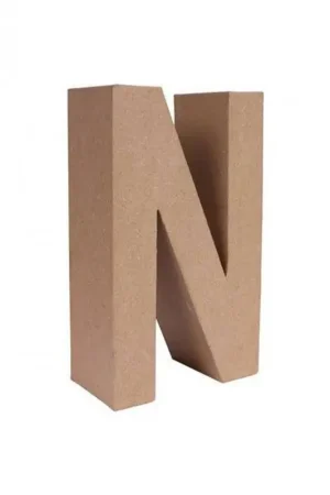 LETRA PAPEL MACHE 25X6CM. “N“ Ordenar Ahora Mismo
