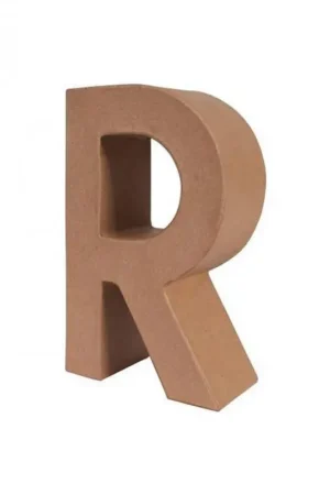 LETRA PAPEL MACHE 25X6CM. “R“ Edición Limitada