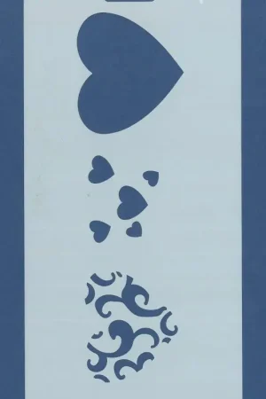 PLANTILLA SILU 1063 CORAZONES DECORADOS Imprescindible (Must-Have)