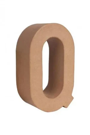 Venta Final LETRA PAPEL MACHE 25X6CM. “Q“