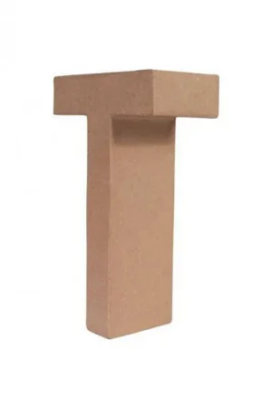 Pedido Al Por Mayor LETRA PAPEL MACHE 25X6CM. “T“