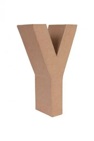 LETRA PAPEL MACHE 25X6CM. “Y“ Pago Seguro