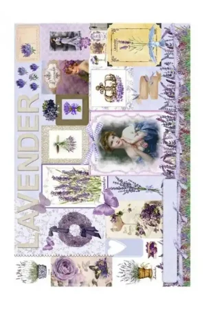 Bestseller PAPEL DE ARROZ CADENCE LAVANDER  30x41 CM