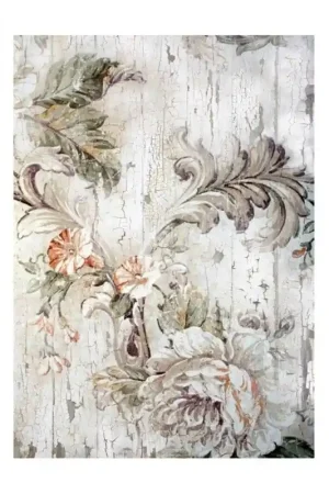 PAPEL DE ARROZ CADENCE GARDENIAS GRISES 30x41 CM Oferta