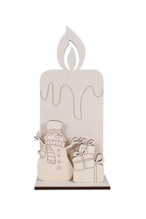 VELON DE 40 CM. CON MUÑECO DE NIEVE Promoción Exclusiva