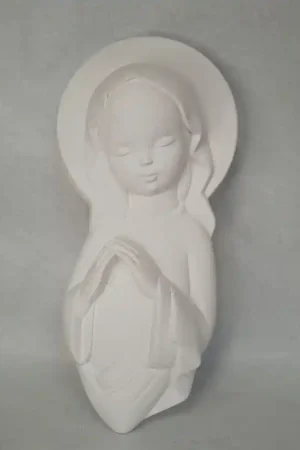 FIGURA DE ESCAYOLA PARA COLGAR VIRGEN NIÑA Entrega Rápida
